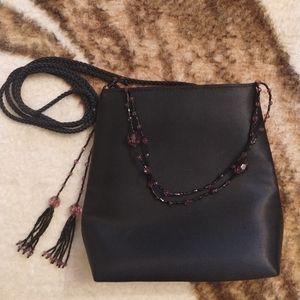 Vintage Beaded Satin Purse